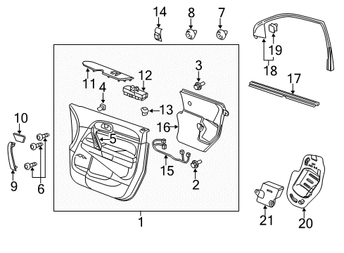 2012 Buick Enclave Front Door Diagram