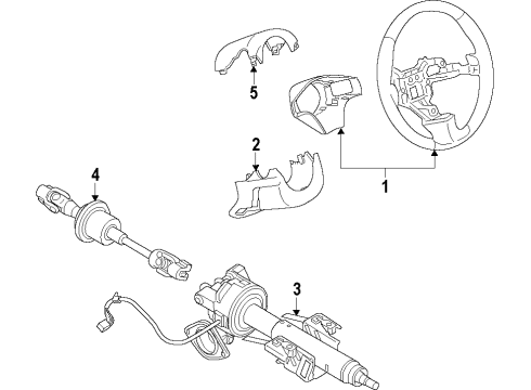 2017 Buick Verano Steering Column & Wheel, Steering Gear & Linkage Diagram