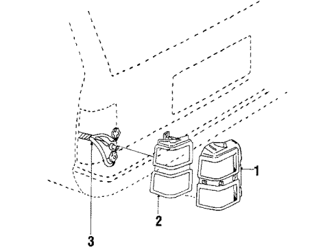 1990 Chevy Celebrity Tail Lamps Diagram