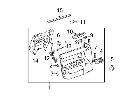2005 Buick LaCrosse Front Door Diagram