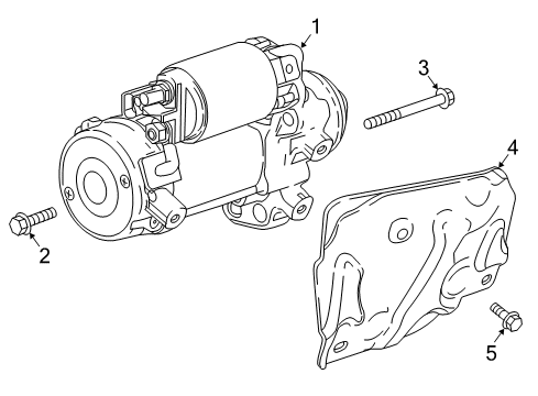2022 Cadillac XT5 Starter Diagram