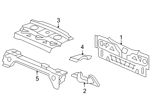 2008 Saturn Aura Rear Body Diagram