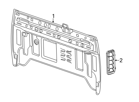 2015 Chevy Silverado 1500 Back Panel Diagram