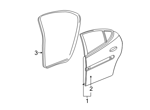 2007 Pontiac Grand Prix Rear Door Diagram