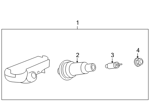 2012 Cadillac Escalade EXT Tire Pressure Monitoring Diagram