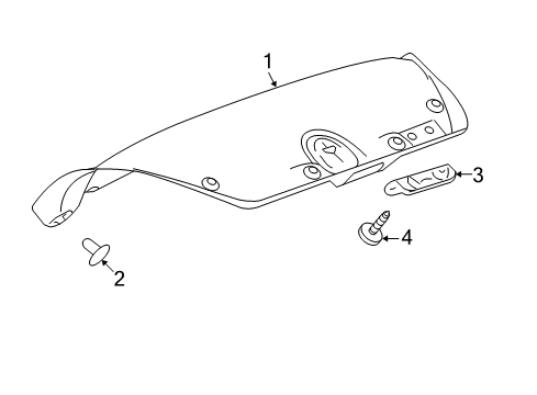 2015 Chevy Malibu Interior Trim - Trunk Lid Diagram