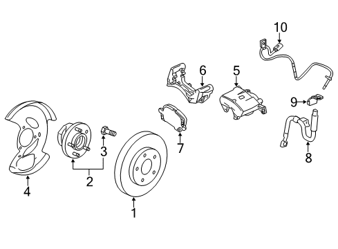 2017 GMC Terrain Backing Plate, Front Passenger Side Diagram for 20945767