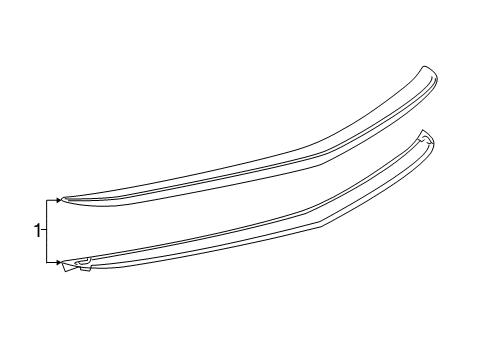2016 Cadillac ATS Rear Spoiler Diagram