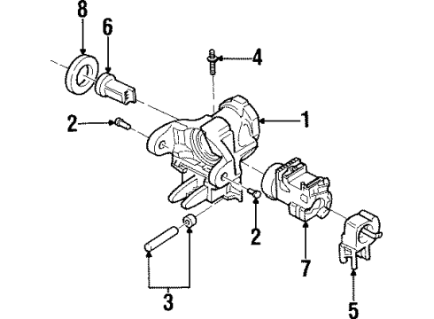 2000 Cadillac Catera Ignition Lock Diagram