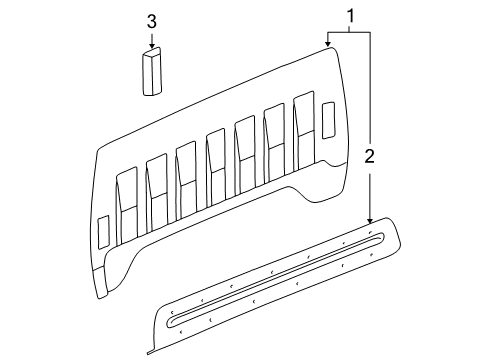 2007 Chevy Silverado 2500 HD Back Panel Diagram