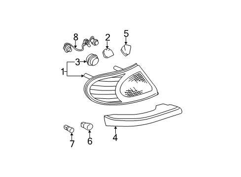2005 Buick LeSabre Tail Lamps Diagram