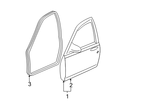 2007 Chevy Impala Front Door Diagram