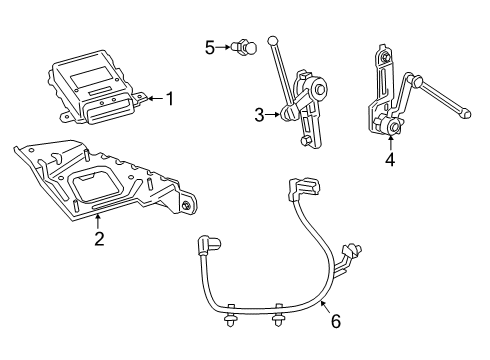 2023 GMC Sierra 1500 Electrical Components Diagram