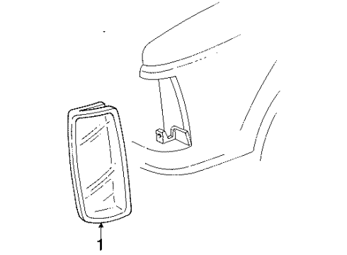 1991 GMC Syclone Side Marker Lamps Diagram