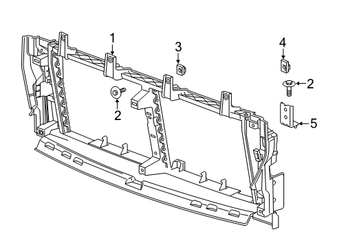 2022 GMC Sierra 1500 Front Panel Diagram 3 - Thumbnail