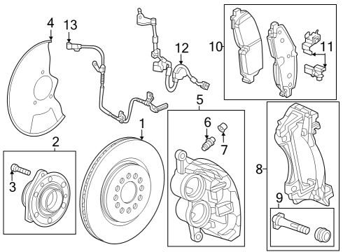 2023 Cadillac LYRIQ Anti-Lock Brakes Diagram