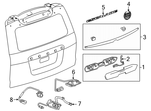 2020 Cadillac Escalade Lift Gate Diagram