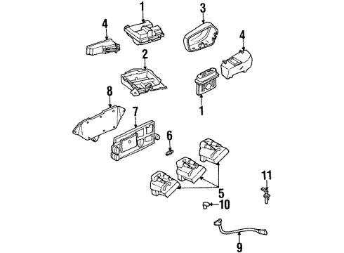 1996 Chevy Lumina Crankshaft Position Sensor Diagram for 10226176