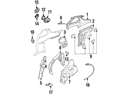 1994 Pontiac Grand Am Fuel Door Diagram