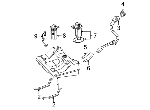 2004 Buick Regal Fuel Supply Diagram
