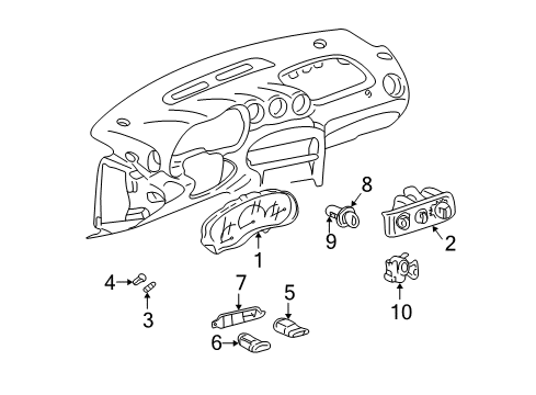 2005 Pontiac Grand Am A/C & Heater Control Units Diagram
