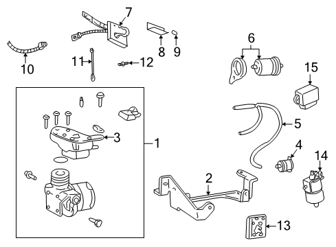 2003 Pontiac Montana Compressor Assembly Diagram for 88952490