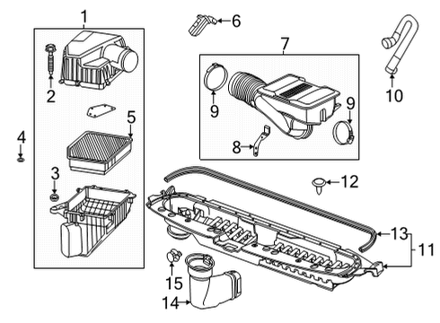 2021 Chevy Silverado 2500 HD Air Intake Diagram