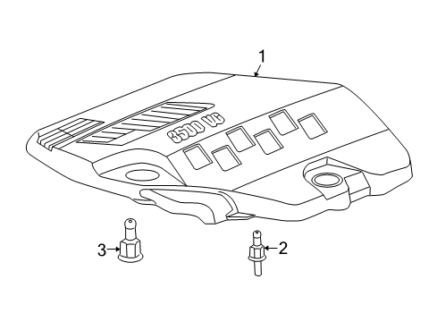 2009 Chevy Malibu Engine Appearance Cover Diagram