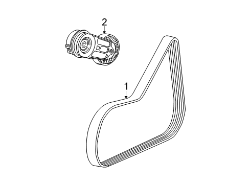 2009 Chevy Cobalt Belts & Pulleys Diagram