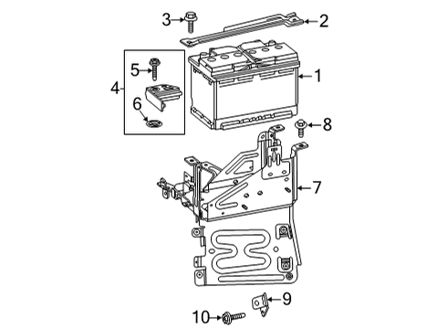 2022 GMC Sierra 3500 HD Negative Cable Diagram for 84772925