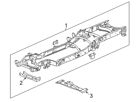 2007 Chevy Silverado 2500 HD Frame & Components Diagram