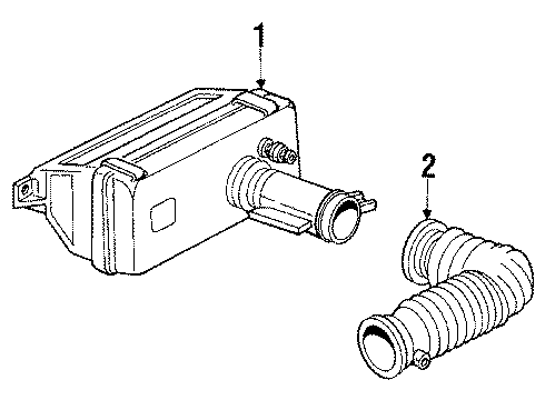 1987 Oldsmobile Calais Air Intake Diagram