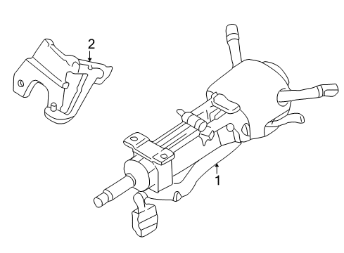 2005 Buick LeSabre Steering Column, Steering Wheel Diagram