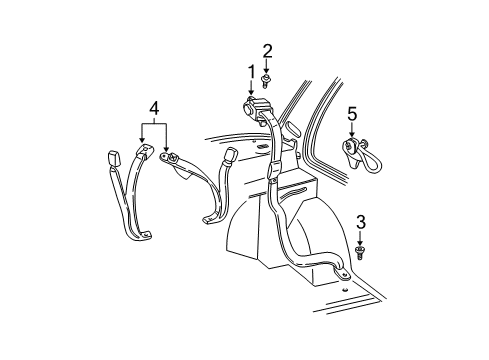 2002 Chevy Malibu Seat Belt Diagram