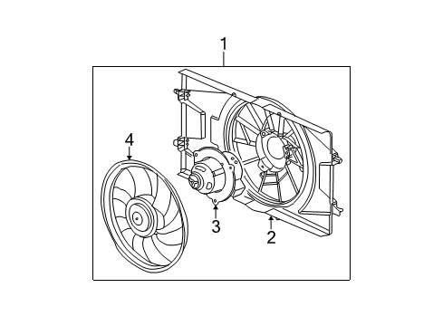 2005 Chevy Cobalt Cooling System, Radiator, Water Pump, Cooling Fan Diagram