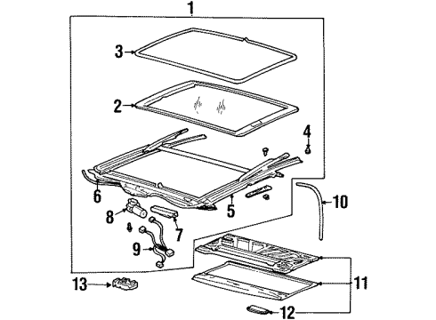 2002 Pontiac Grand Prix Sunroof Diagram