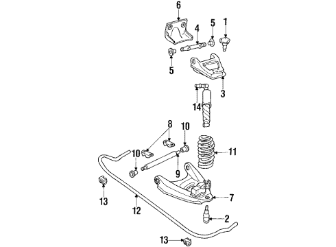 1985 Chevy C20 Front Suspension Components Diagram