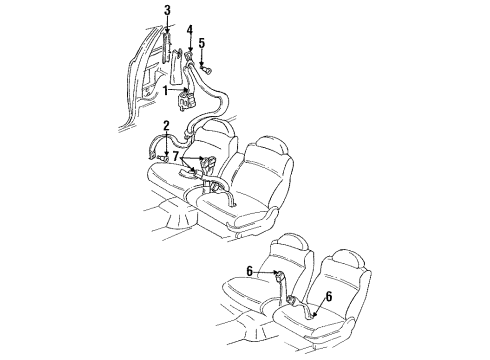 2000 Chevy Lumina Seat Belt Diagram
