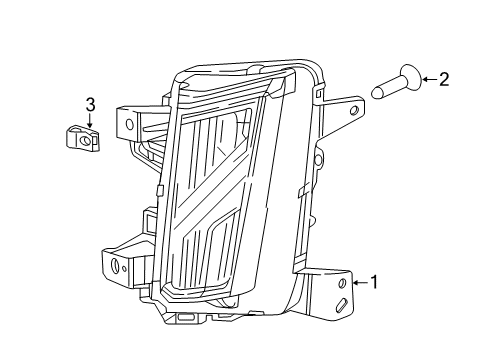 2022 Cadillac XT5 Corner Lamps Diagram