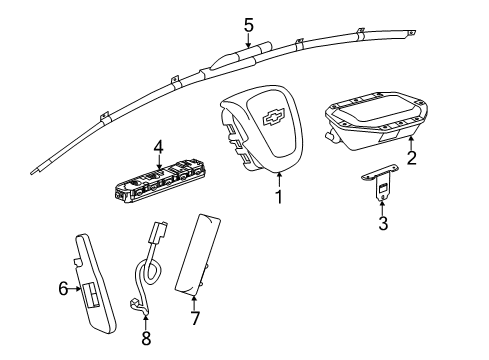 2015 Chevy Malibu Air Bag Components Diagram
