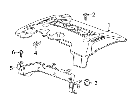 2017 Buick Regal Engine Appearance Cover Diagram