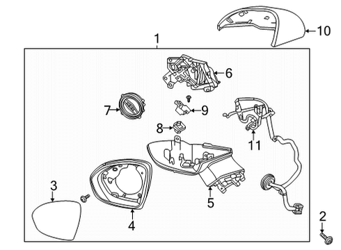 2021 Buick Envision Outside Mirrors Diagram