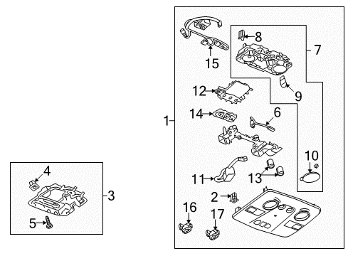 2007 Saturn Outlook Sunroof Diagram