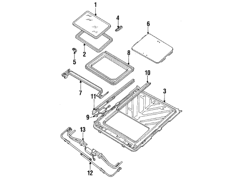 1987 Cadillac DeVille Sunroof Diagram