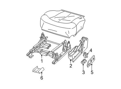 2006 Cadillac Escalade ESV Tracks & Components Diagram