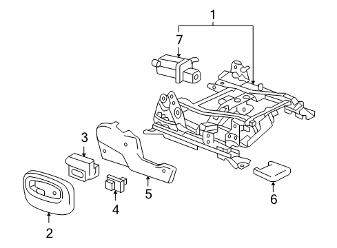 2007 Buick Rainier Tracks & Components Diagram