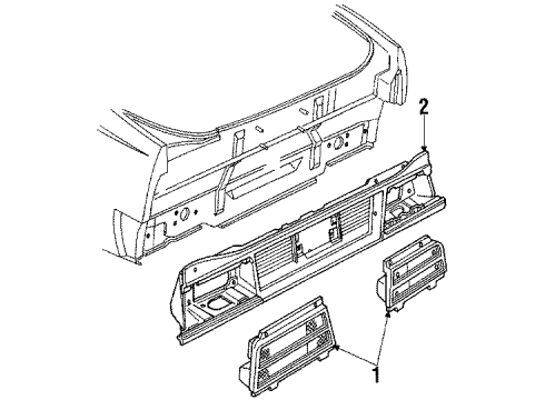 1985 Chevy Cavalier Tail Lamps Diagram