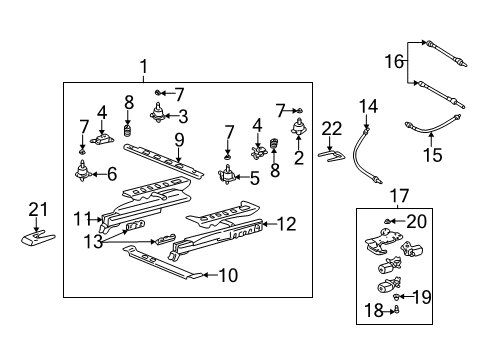 2000 Chevy Monte Carlo Tracks & Components Diagram