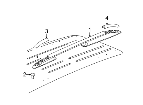 2007 Saturn Outlook Luggage Carrier Diagram