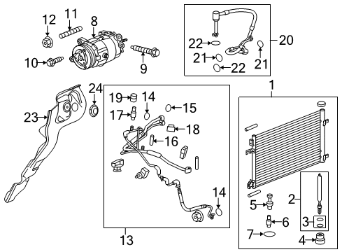 2013 Buick LaCrosse Alternator Bolt Diagram for 11589134